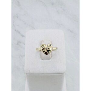 Solid 10K Yellow Gold Heart Ring size 6.5 - Anillo en oro nugget